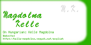 magdolna kelle business card